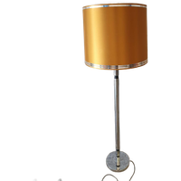 Midcentury Space Age Xl Design Vloerlamp Chroom - Oranje