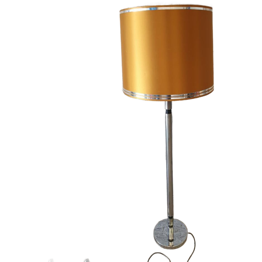 Midcentury Space Age Xl Design Vloerlamp Chroom - Oranje 1