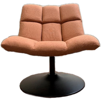 DUTCHBONE Fauteuil In Perzikoranje – Opnieuw Bekleed