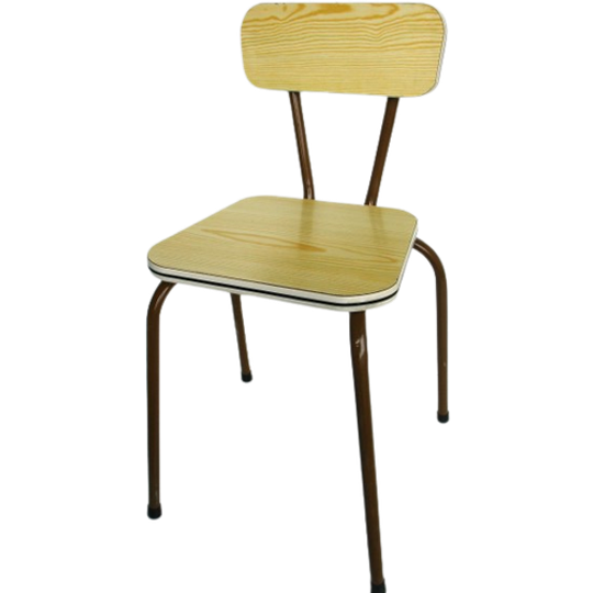 Vintage Kinderstoeltje Met Houtprint 1