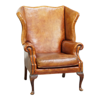Buitengewoon Sierlijke, Charmante Oude Schapenleren Oorfauteuil Met Een Charmante Vormgeving En E