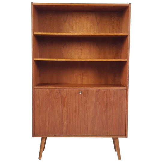 Vintage Klepkast | Boekenkast Deens Teak Fineer 1