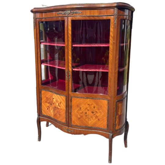 Antieke Franse Louis Xv-stijl Vitrinekast 1