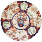 Bord (Plate) Japans Imari Antiek thumbnail 1