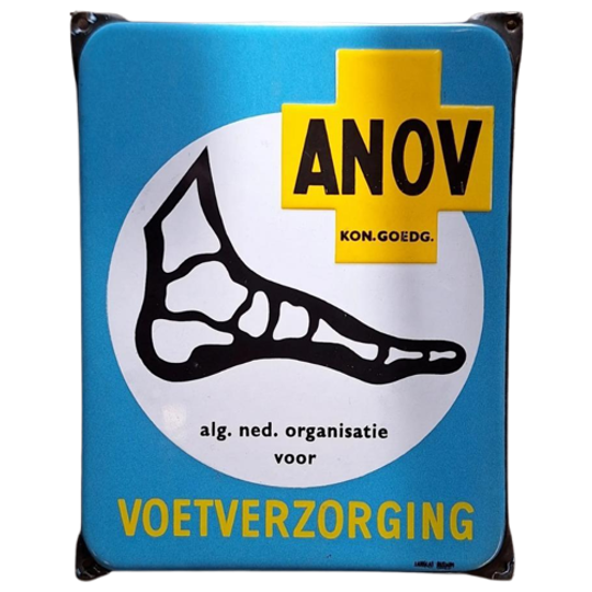Emaille Bordje Van Anov Voetverzorging 🦶 Langcat Bussum. 1