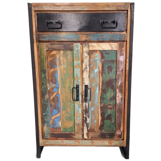 Industriële Reclaimed Houten Kast 1
