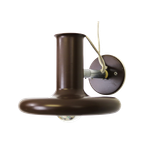Top Design Fog & Morup Donkerbruine Wandlamp - Model Optima 5 - Ontworpen Door Hans Due - Midcent thumbnail 1