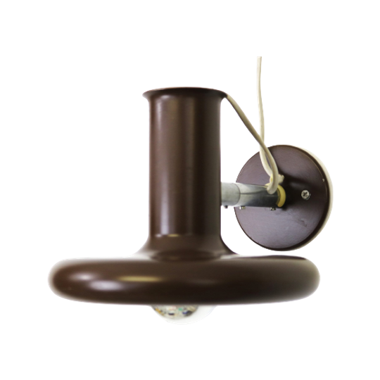 Top Design Fog & Morup Donkerbruine Wandlamp - Model Optima 5 - Ontworpen Door Hans Due - Midcent 1