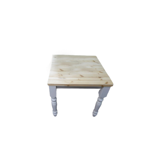 Prachtige Witte Landelijke Vierkante Keuken Tafel 1