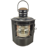 Oude Zwarte Scheepslamp