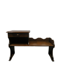 Telefoonbankje Antiek Hout Planten-haltafel Met Lade