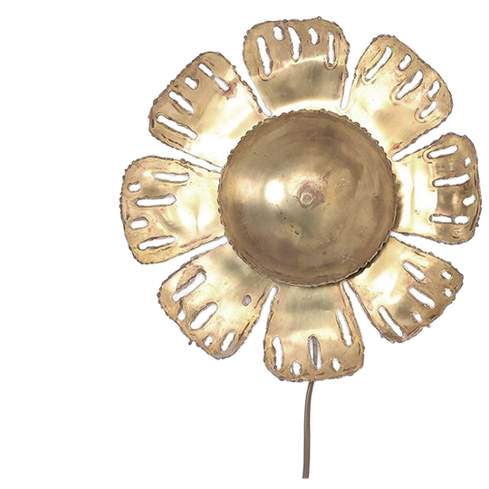 Holm Sørensen Messing Wandlamp, 1960s 1