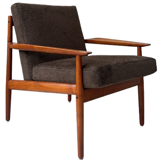 Vintage Teak Houten Fauteuil Van Arne Vodder Voor Glostrup Uit Denemarken 1