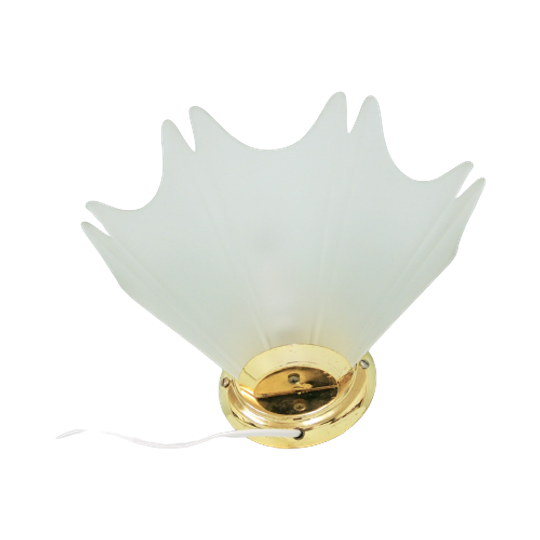 Glazen & Messing Wandlamp 1