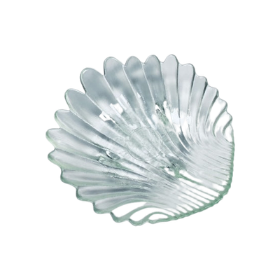 Vintage Glass Seashell-Shaped Fruitbowl