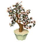 Vintage Jade Glazen Bonsaiboom In Celadonkleurige Pot. thumbnail 1