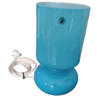 Vintage Tafellamp Ikea Lykta Blauw Glas