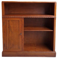 Vintage Eikenhouten Wandkastje, Boekenkast, Kast, Kastje