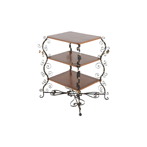 Spectacular Casted Iron Side Table / Bijzettafel / Tafeltje, Italy 1970’S