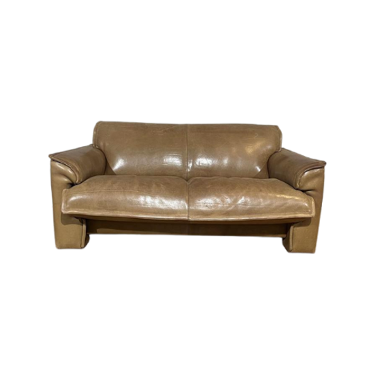 Leolux 760 Bulli - Vintage - 2 Zits Bank - Leder - Design 1