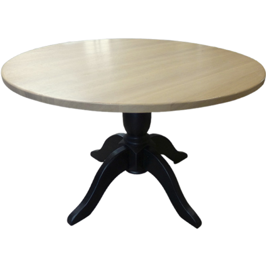 Prachtige Landelijke Ronde Eiken Eettafel 120 Cm 1