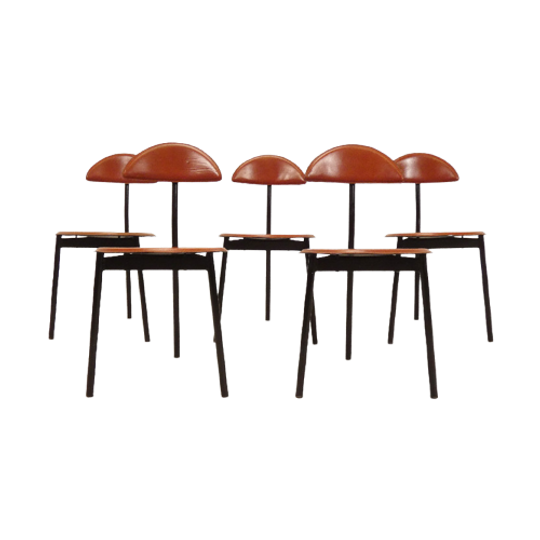 Linea Veam Tripod Stoelen - Leder 1