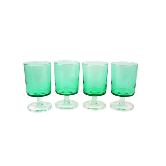 Set Groene Vintage Glaasjes – France 1
