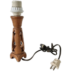 Vintage Lamp Lampenpootje Teakhout thumbnail 1