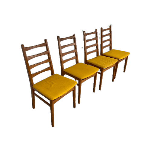 4X Vintage Eetkamerstoelen