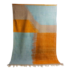 Mid-Century Vintage Handgeknoopt Kilim Vloerkleed In Wol thumbnail 1