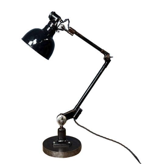 Zwarte Rademacher Tafellamp Met Emaille Kap 1
