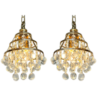 4 Beschikbaar ! Gemerkte Swarvski Hanglampen Vintage Kristal