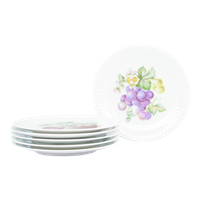 6X Set Ontbijtborden Fruit Hutschenreuther