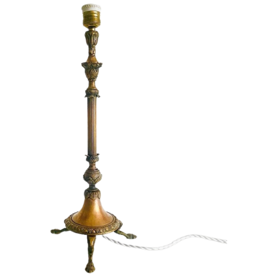 Barok Tafellamp Koper Vintage 1