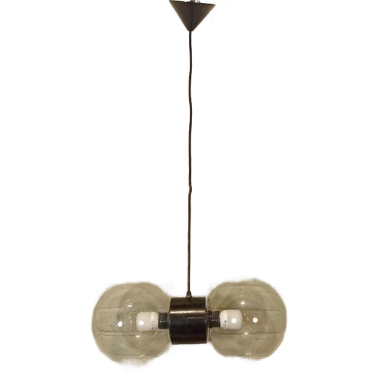 Vintage Dubbele Bol Hanglamp 1