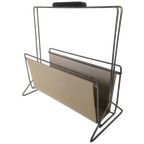 Vintage Magazine Rack Lectuur Bak Kranten Design thumbnail 1