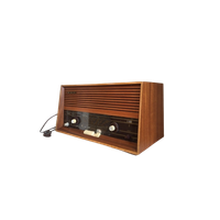 Vintage Dux Radio Type V393 Teak Hout