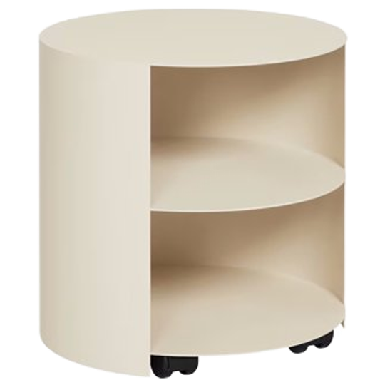 HEM | Hide Side Table Licht Ivoor Structuur Poedercoating 1