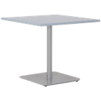 Kantinetafel Solidesk, Lichtblauw Blad, 80 X 80 Cm, Hoogte Instelbaar Onderstel thumbnail 1