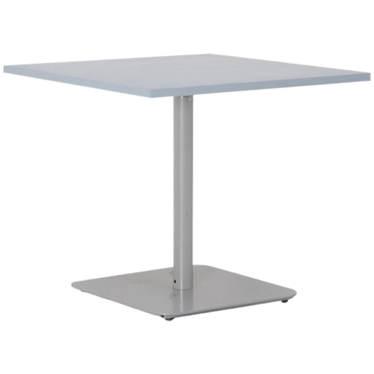 Kantinetafel Solidesk, Lichtblauw Blad, 80 X 80 Cm, Hoogte Instelbaar Onderstel 1