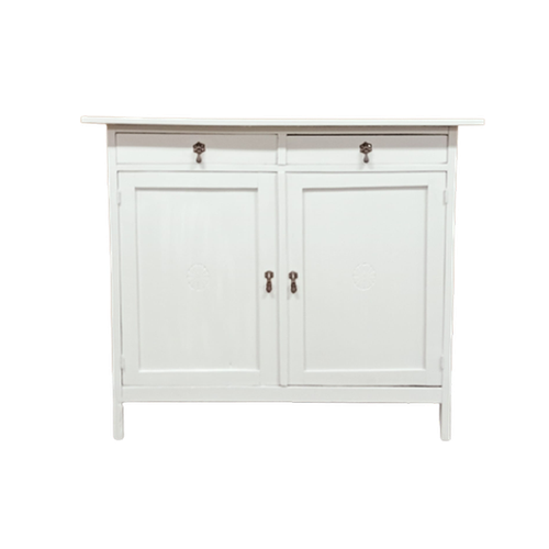 Klassiek Zilverkleurig, Wit, Grijs Dressoir Commode