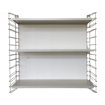 Bekijk Jaren 50 60 Tomado Rek Wit Metalen Planken En Witte Houders op