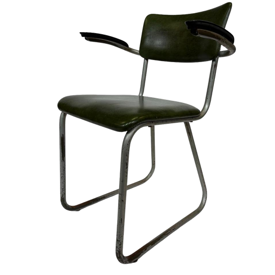 Vintage Industriele Design Stoel Gispen De Wit Werkstoel 1