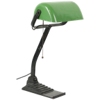Bauhaus Bureaulamp Notarislamp Erpe Model 52 Groen Emaille thumbnail 1