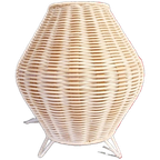 Vintage Tafellamp Rattan IKEA thumbnail 1