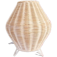 Vintage Tafellamp Rattan IKEA