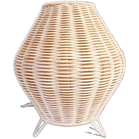 Vintage Tafellamp Rattan IKEA 1