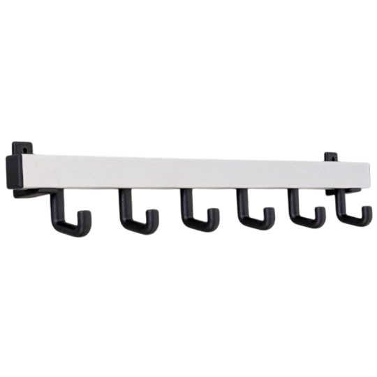 Aluminium Wandkapstokje – Jaren 70 - (kn13) 1
