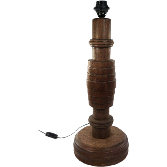 Vintage Houten Lampvoet Groot 1