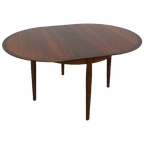 Vintage Design Uitschuifbare Palissander Lübke Ronde Tafel thumbnail 1
